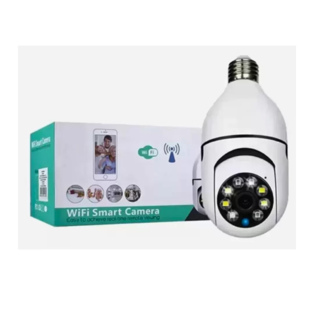 Ampolleta Panorámica con Cámara de Seguridad WiFi 360° - Control Remoto y Detección de Movimiento